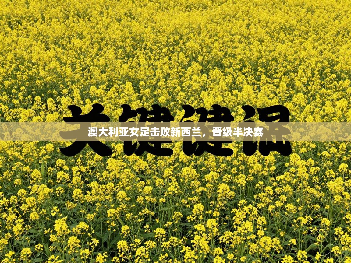 澳大利亚女足击败新西兰，晋级半决赛  第2张